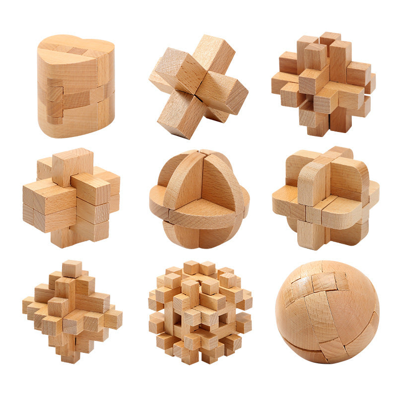 Creative Ideas Of The Classic Puzzle Children's Toy Beech Hole Lock