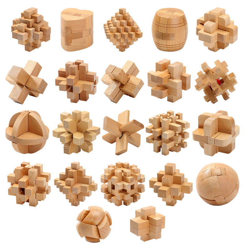 Creative Ideas Of The Classic Puzzle Children's Toy Beech Hole Lock