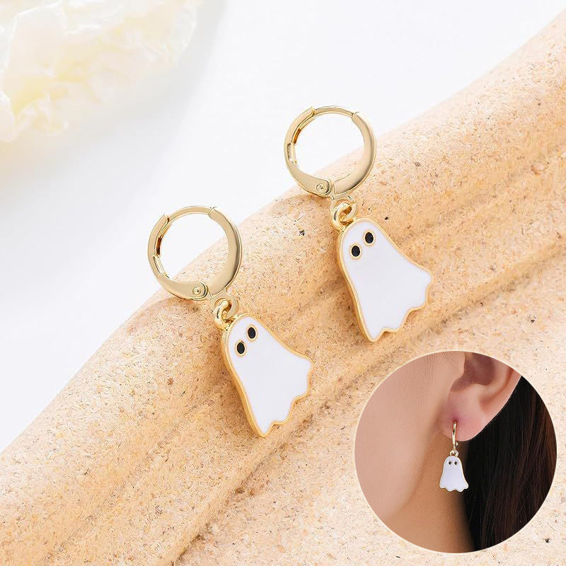 Ghost Hoop Earrings