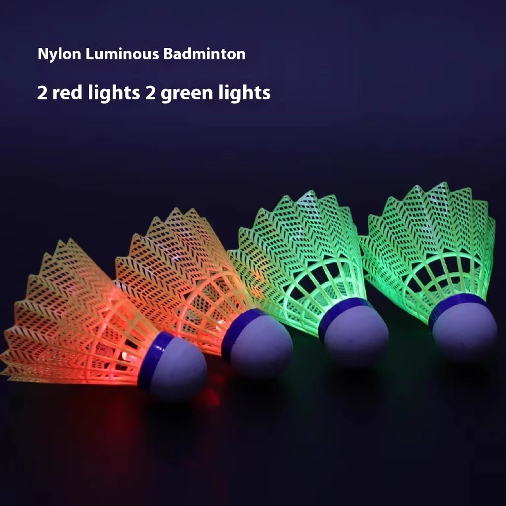 Luminous Badminton Switchable Nylon Goose Feather