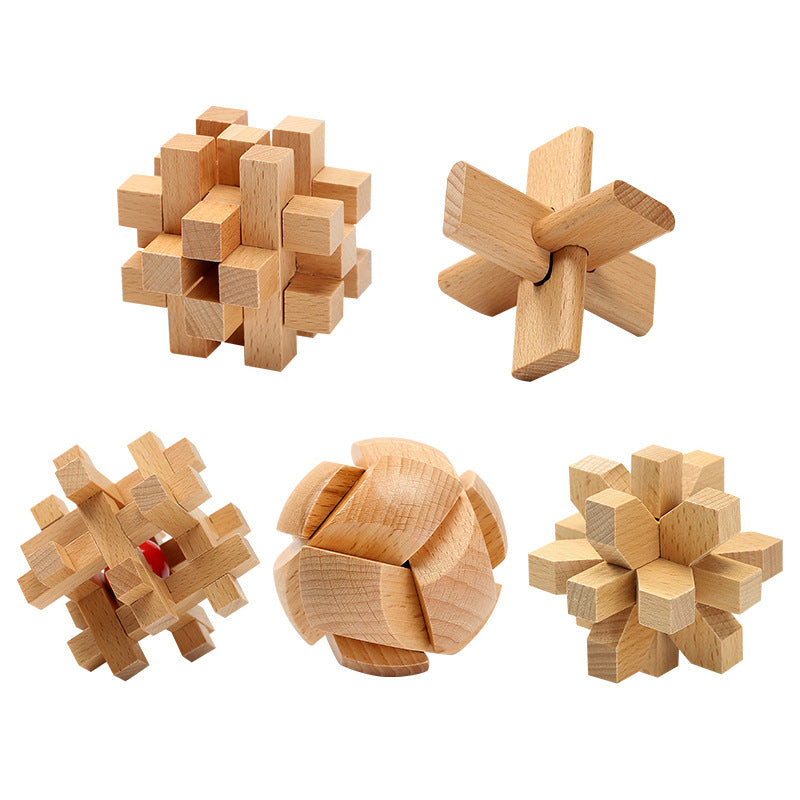 Creative Ideas Of The Classic Puzzle Children's Toy Beech Hole Lock