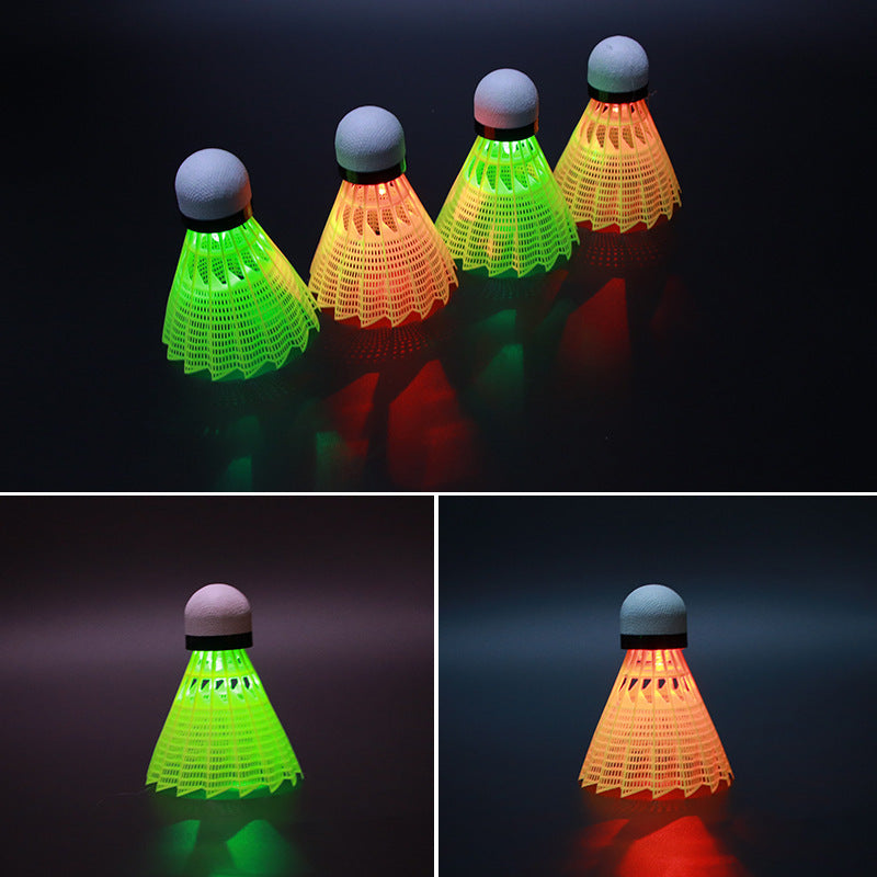 Luminous Badminton Switchable Nylon Goose Feather