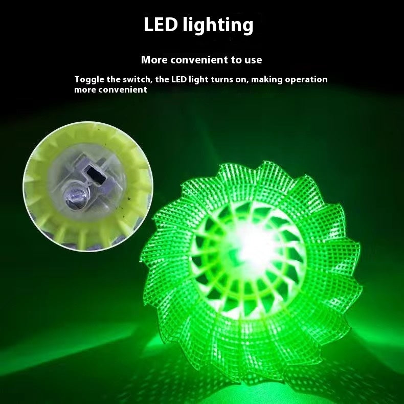 Luminous Badminton Switchable Nylon Goose Feather