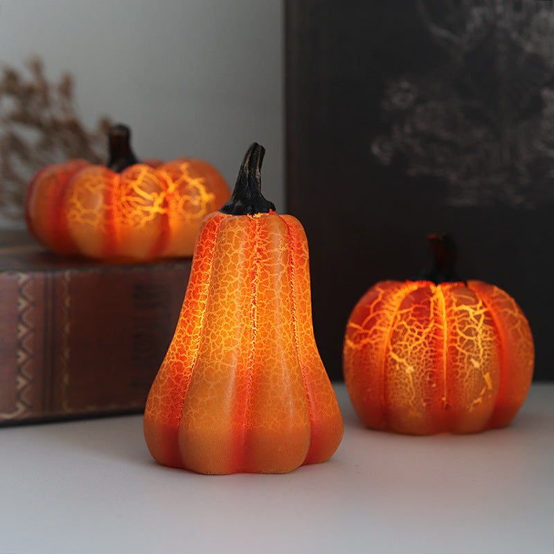 Pumpkin Lantern LED Candle