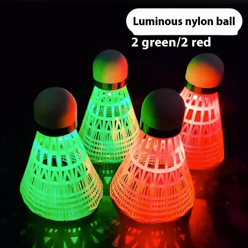 Luminous Badminton Switchable Nylon Goose Feather