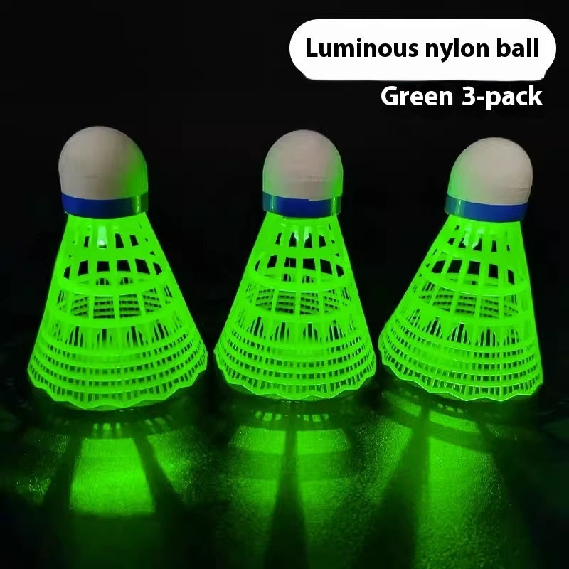 Luminous Badminton Switchable Nylon Goose Feather