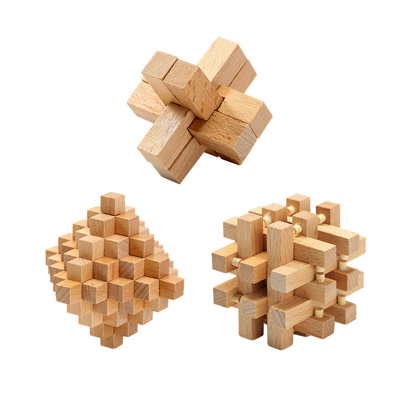 Creative Ideas Of The Classic Puzzle Children's Toy Beech Hole Lock