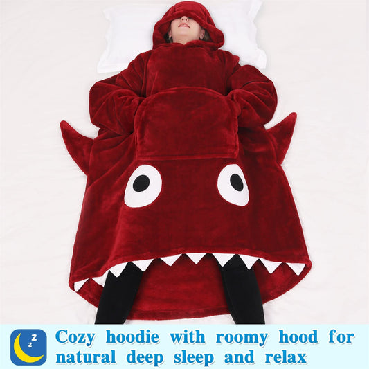 Shark Hoodie Blanket
