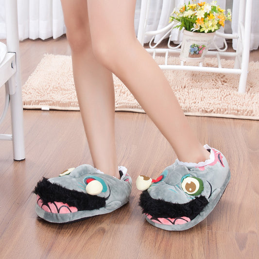 Cartoon Zombie-monster House Shoes