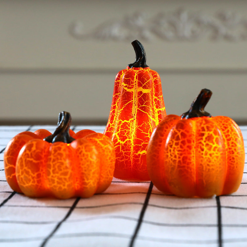 Pumpkin Lantern LED Candle
