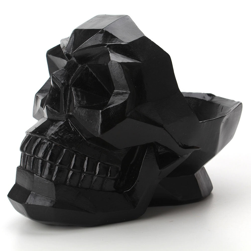 Skull desktop organizer storage box phone holder