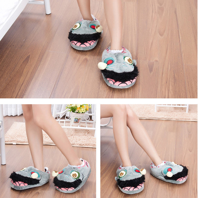 Cartoon Zombie-monster House Shoes