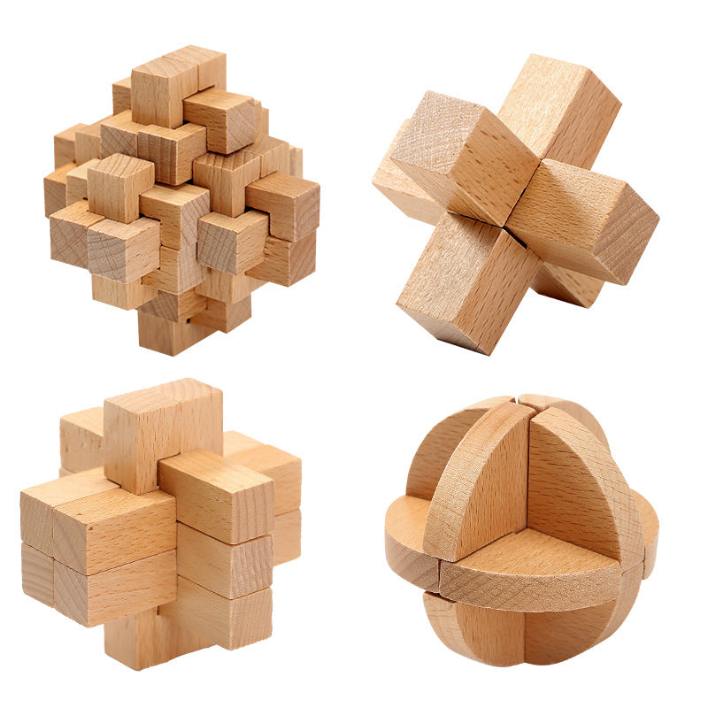 Creative Ideas Of The Classic Puzzle Children's Toy Beech Hole Lock