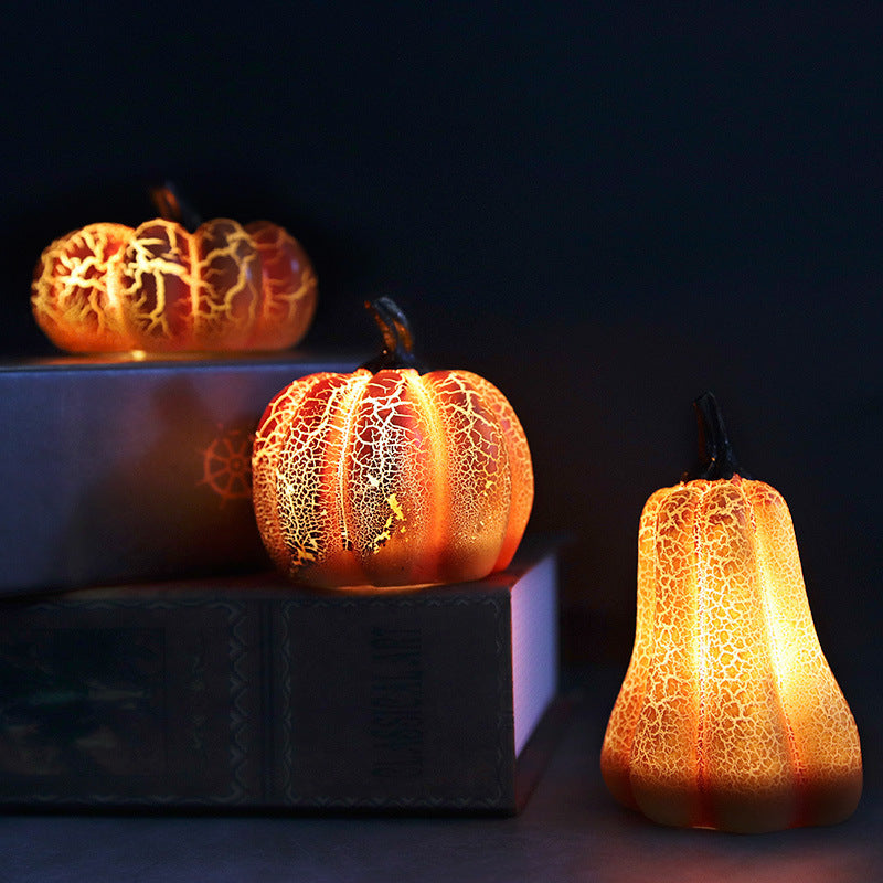 Pumpkin Lantern LED Candle