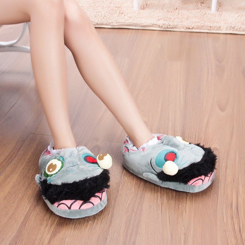 Cartoon Zombie-monster House Shoes