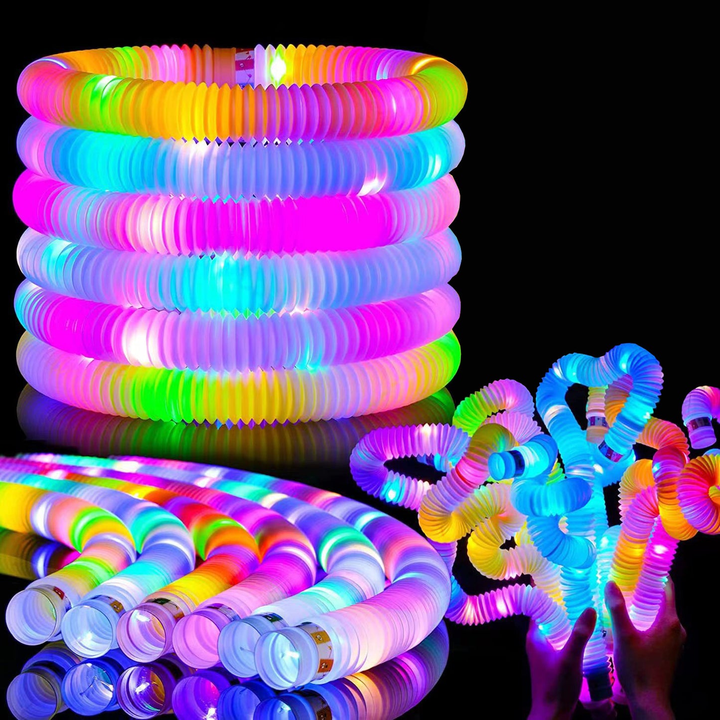 Luminous stretching tube